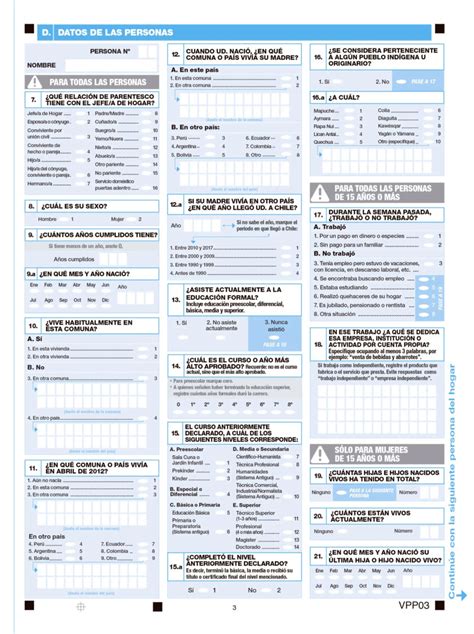 Cuales Son Las Preguntas Del Censo Sujeto