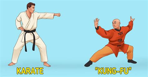 Cual es la diferencia entre karate y kung fu