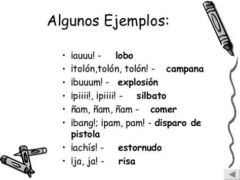 De Ejemplos De Onomatopeya