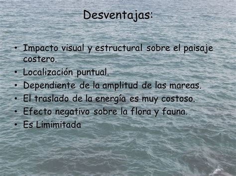 Ventajas Y Desventajas De La Energía Mareomotriz