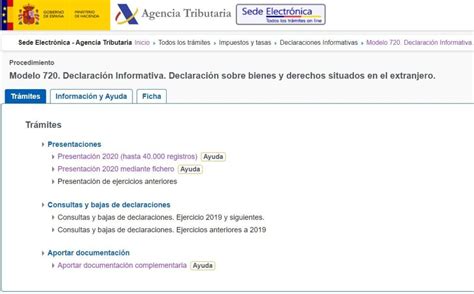 Modelo 720 preguntas frecuentes