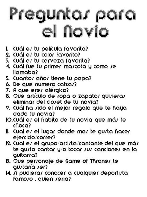 Preguntas trampa para tu novio